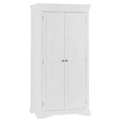 Swafield Tall Wardrobe White Pine 2 Door